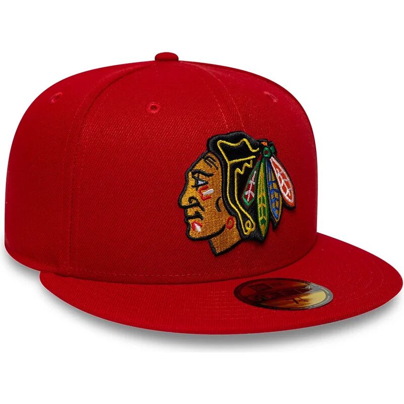 gorra-plana-roja-ajustada-59fifty-basic-de-chicago-blackhawks-nhl-de-new-era gorra-plana-roja-ajustada-59fifty-basic-de-chicago-blackhawks-nhl-de-new-era