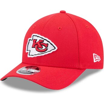Gorra curva roja snapback 9FORTY M-Crown Team de Kansas City Chiefs NFL de New Era
