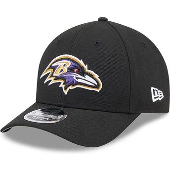 Gorra curva negra snapback 9FORTY M-Crown Team de Baltimore Ravens NFL de New Era