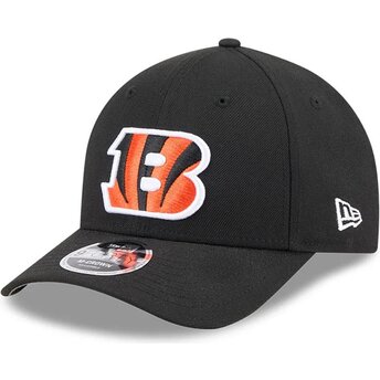 Gorra curva negra snapback 9FORTY M-Crown Team de Cincinnati Bengals NFL de New Era