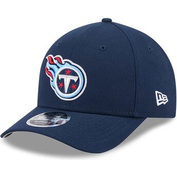 Gorra curva azul marino snapback 9FORTY M-Crown Team de Tennessee Titans NFL de New Era