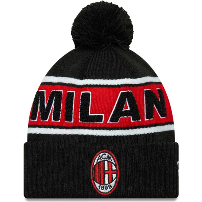 gorro-con-pompon-negro-y-rojo-sport-cuff-de-ac-milan-serie-a-de-new-era gorro-con-pompon-negro-y-rojo-sport-cuff-de-ac-milan-serie-a-de-new-era
