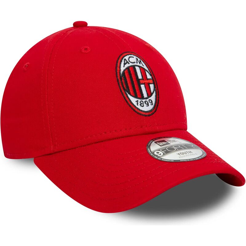 gorra-curva-roja-ajustable-para-nino-9forty-core-de-ac-milan-serie-a-de-new-era