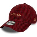 gorra-curva-roja-ajustable-9forty-houndstooth-de-ac-milan-serie-a-de-new-era