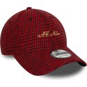 gorra-curva-roja-ajustable-9forty-houndstooth-de-ac-milan-serie-a-de-new-era