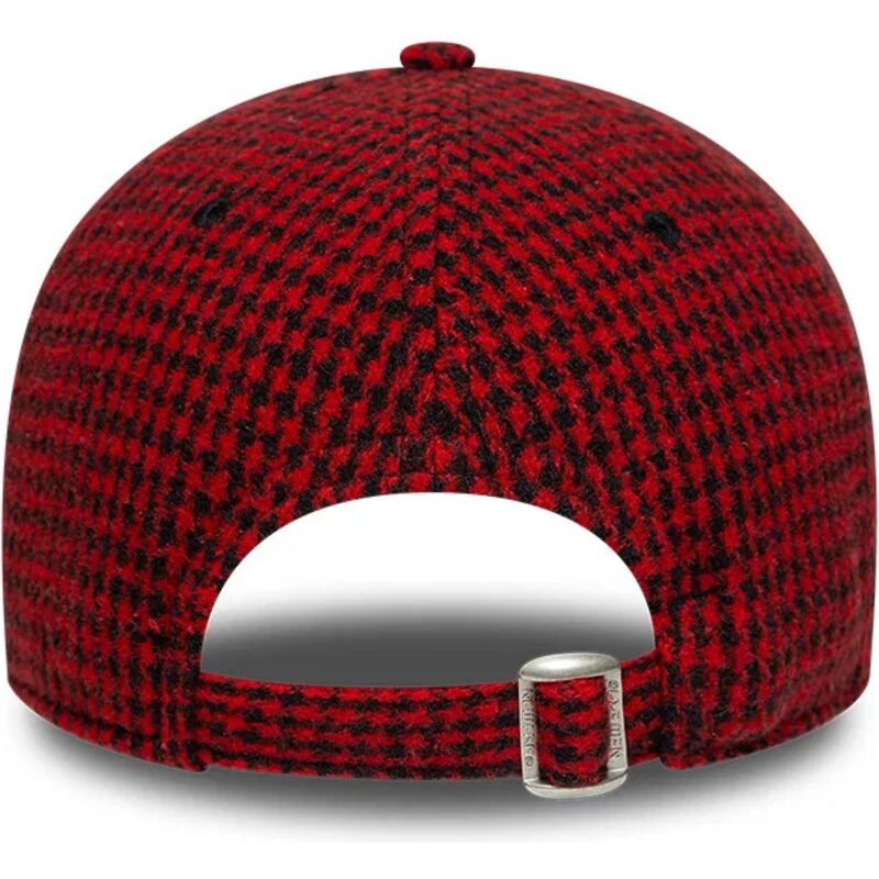 gorra-curva-roja-ajustable-9forty-houndstooth-de-ac-milan-serie-a-de-new-era gorra-curva-roja-ajustable-9forty-houndstooth-de-ac-milan-serie-a-de-new-era