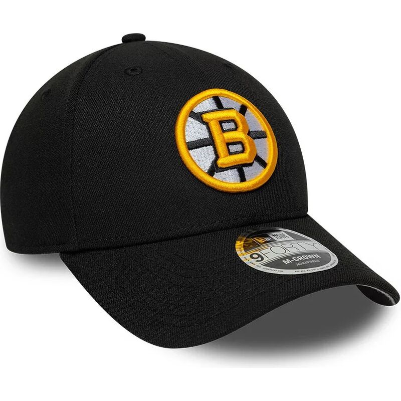 gorra-curva-negra-snapback-9forty-m-crown-team-de-boston-bruins-nhl-de-new-era