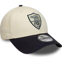 gorra-curva-beige-y-azul-marino-ajustada-39thirty-seasonal-de-associazione-sportiva-roma-serie-a-de-new-era
