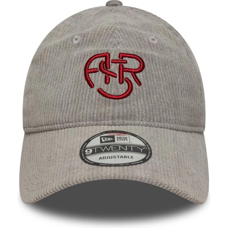gorra-curva-gris-ajustable-con-logo-rojo-9twenty-fleck-cord-de-associazione-sportiva-roma-serie-a-de-new-era gorra-curva-gris-ajustable-con-logo-rojo-9twenty-fleck-cord-de-associazione-sportiva-roma-serie-a-de-new-era