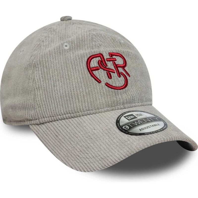 gorra-curva-gris-ajustable-con-logo-rojo-9twenty-fleck-cord-de-associazione-sportiva-roma-serie-a-de-new-era gorra-curva-gris-ajustable-con-logo-rojo-9twenty-fleck-cord-de-associazione-sportiva-roma-serie-a-de-new-era