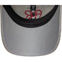 gorra-curva-gris-ajustable-con-logo-rojo-9twenty-fleck-cord-de-associazione-sportiva-roma-serie-a-de-new-era