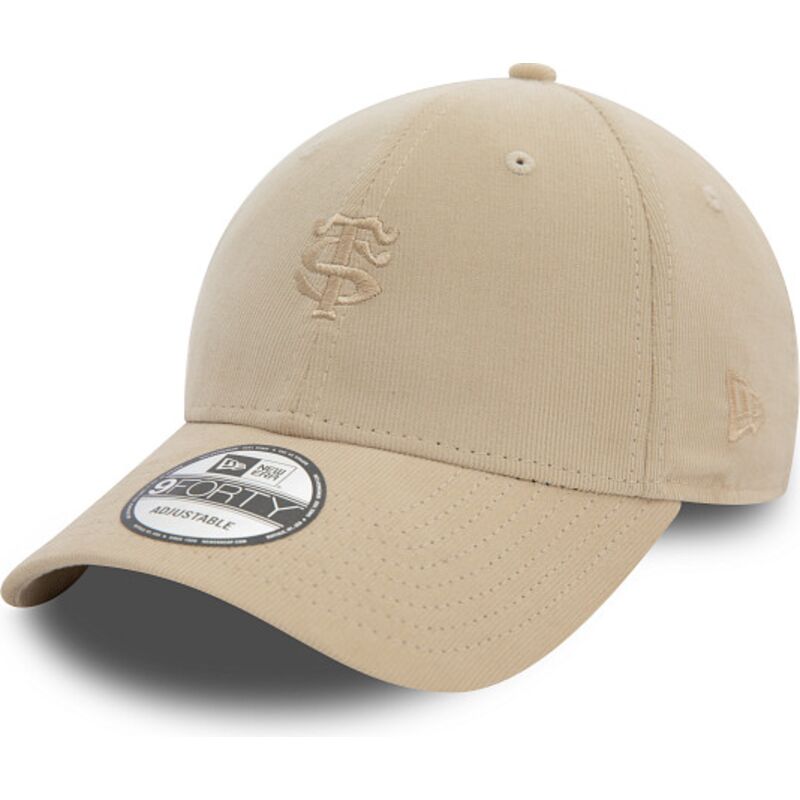 gorra-curva-beige-ajustable-con-logo-beige-9forty-baby-cord-de-stade-toulousain-top-14-de-new-era gorra-curva-beige-ajustable-con-logo-beige-9forty-baby-cord-de-stade-toulousain-top-14-de-new-era