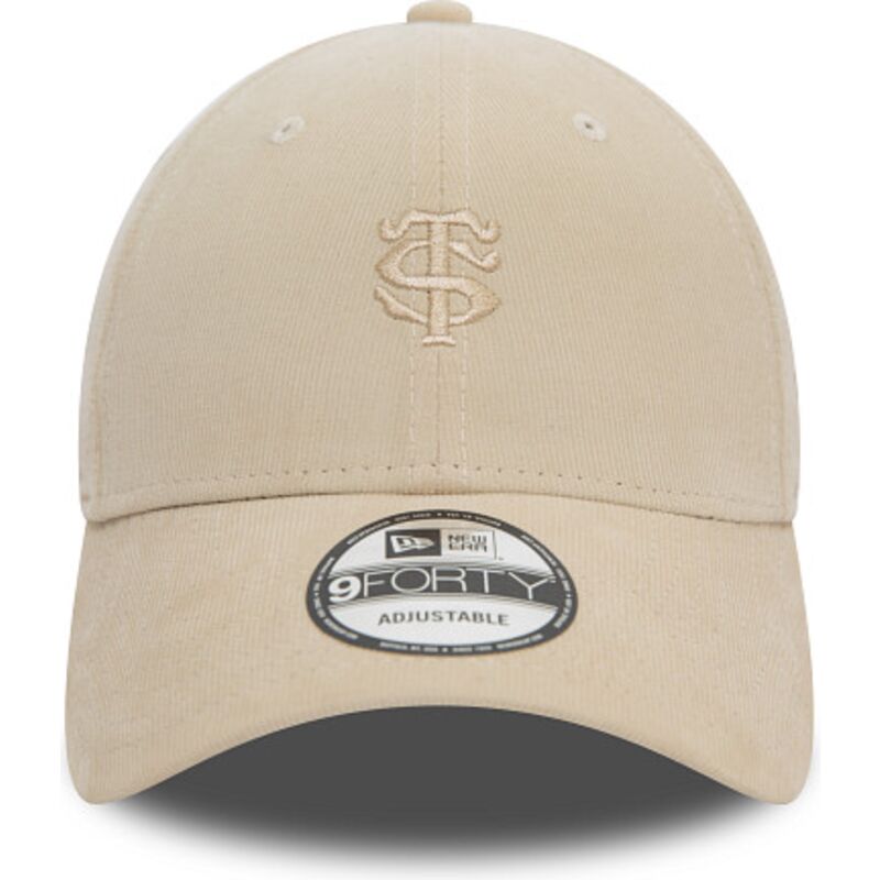 gorra-curva-beige-ajustable-con-logo-beige-9forty-baby-cord-de-stade-toulousain-top-14-de-new-era gorra-curva-beige-ajustable-con-logo-beige-9forty-baby-cord-de-stade-toulousain-top-14-de-new-era