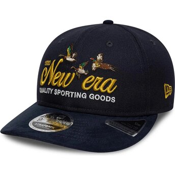 Gorra curva azul marino ajustable 9FIFTY Retro Crown Suede de New Era
