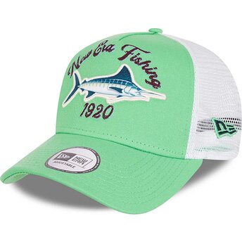 Gorra trucker verde y blanca A Frame Fishing de New Era