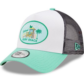 Gorra trucker verde y blanca A Frame Location de Miami de New Era