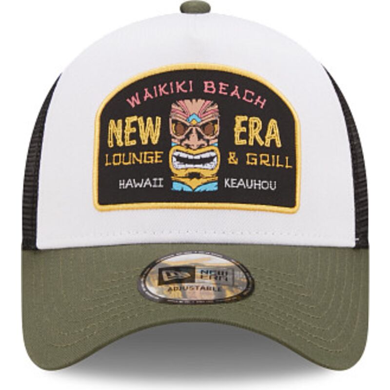 gorra-trucker-verde-y-blanca-a-frame-location-icon-de-hawaii-de-new-era