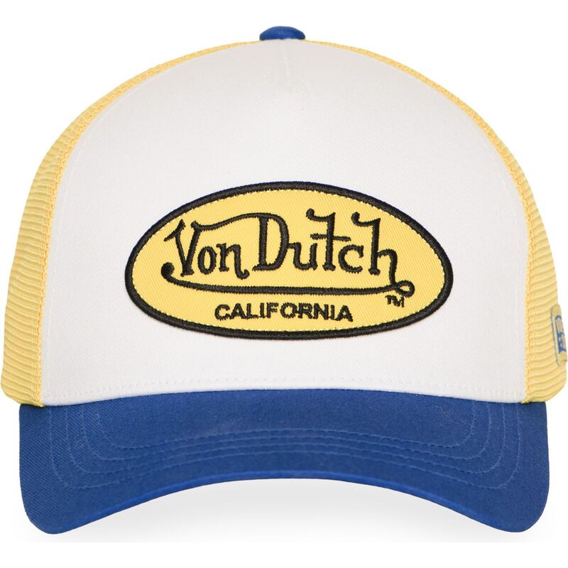 gorra-trucker-amarilla-y-azul-lof-b42-de-von-dutch gorra-trucker-amarilla-y-azul-lof-b42-de-von-dutch