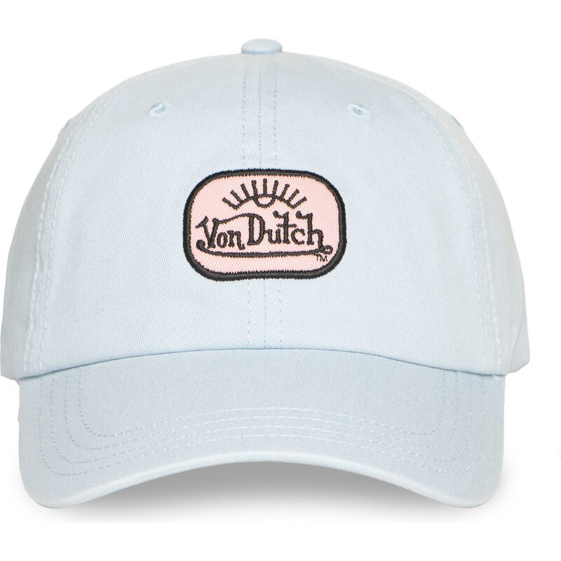 gorra-curva-azul-claro-ajustable-log11-de-von-dutch