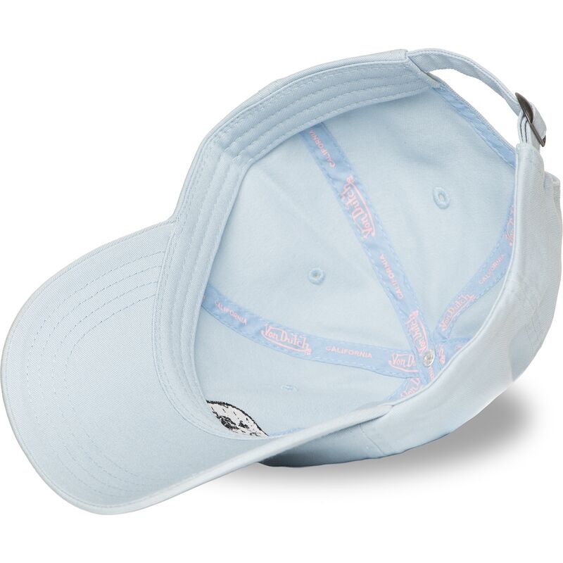 gorra-curva-azul-claro-ajustable-log11-de-von-dutch