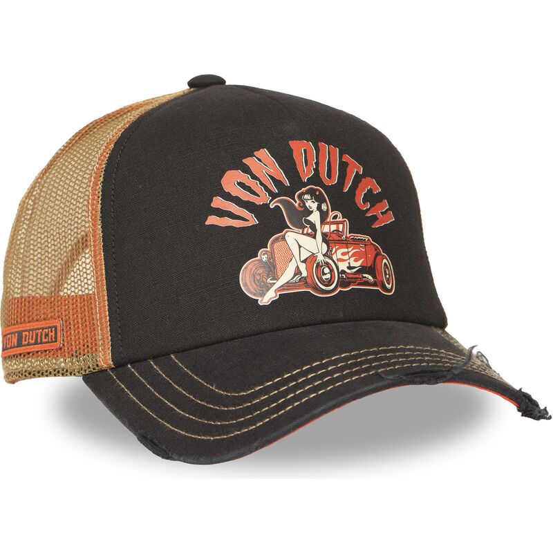 gorra-trucker-negra-y-beige-crew31-de-von-dutch gorra-trucker-negra-y-beige-crew31-de-von-dutch