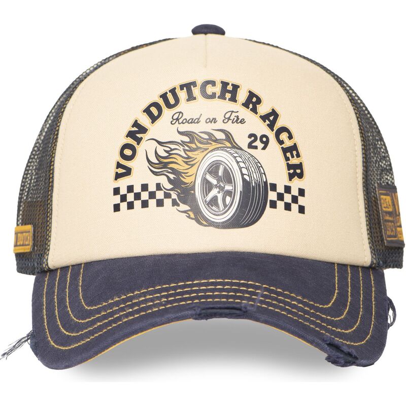 gorra-trucker-beige-y-azul-marino-crew32-de-von-dutch gorra-trucker-beige-y-azul-marino-crew32-de-von-dutch