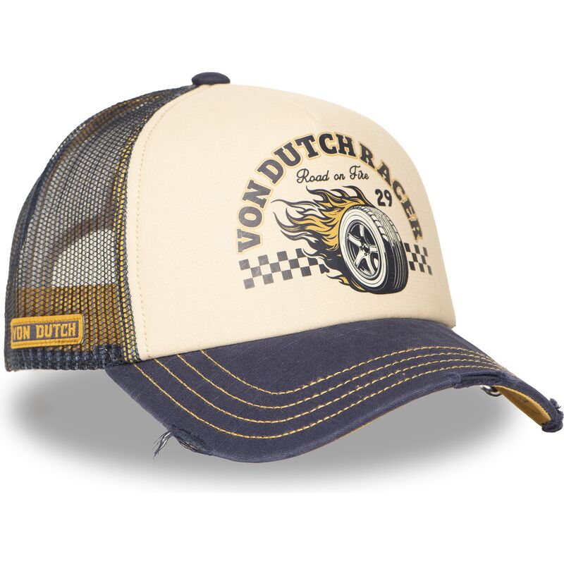 gorra-trucker-beige-y-azul-marino-crew32-de-von-dutch gorra-trucker-beige-y-azul-marino-crew32-de-von-dutch
