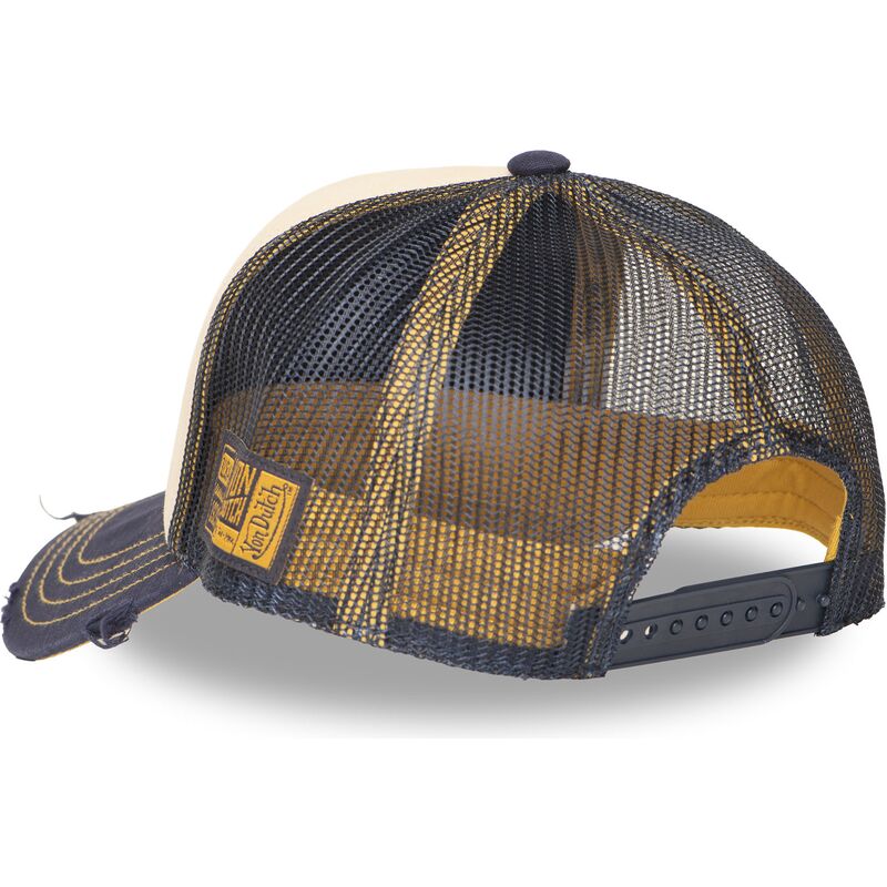 gorra-trucker-beige-y-azul-marino-crew32-de-von-dutch gorra-trucker-beige-y-azul-marino-crew32-de-von-dutch