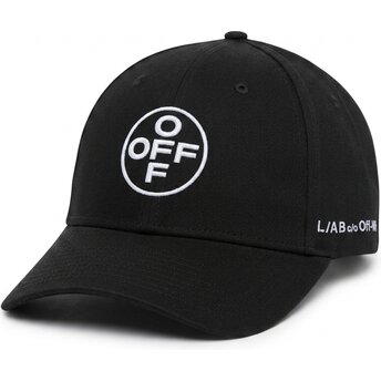 Gorra curva negra ajustable con logo blanco Off Embroidered Twill de L/AB c/o Off-White™