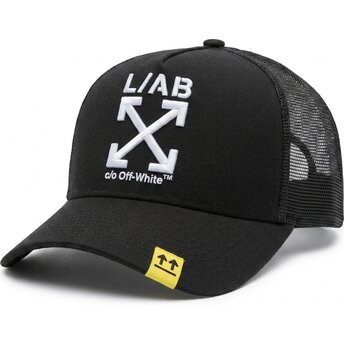 Gorra trucker negra con logo blanco Clamp Arrows de L/AB c/o Off-White™