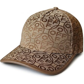 Gorra curva marrón ajustable Off Jacquard Canvas de L/AB c/o Off-White™