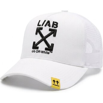 Gorra trucker blanca con logo negro Clamp Arrows de L/AB c/o Off-White™