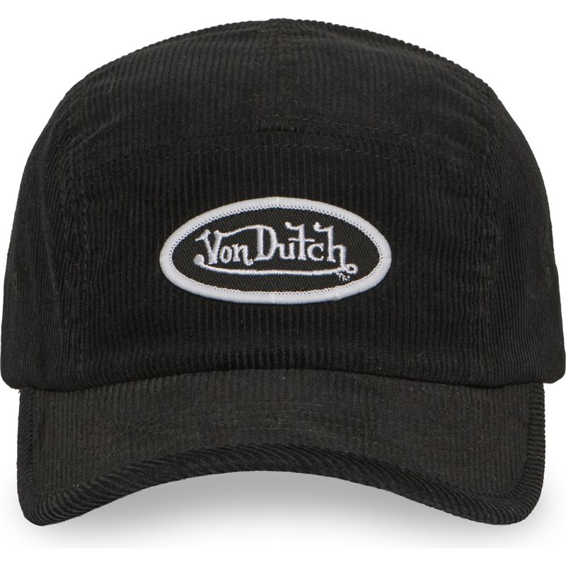 gorra-5-panel-curva-negra-y-blanca-ajustable-c5p-vel05-de-von-dutch