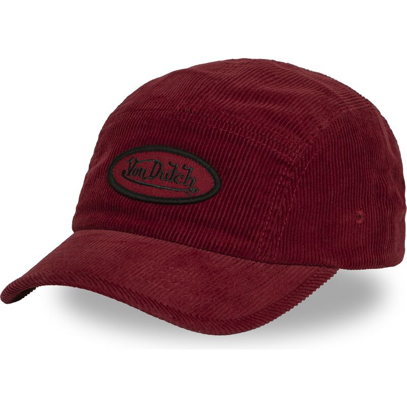 gorra-5-panel-curva-roja-ajustable-c5p-vel04-de-von-dutch