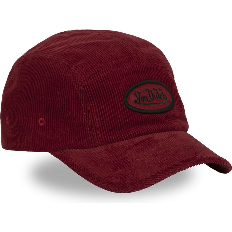 gorra-5-panel-curva-roja-ajustable-c5p-vel04-de-von-dutch