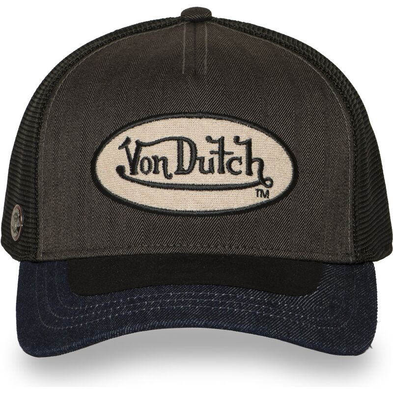 gorra-trucker-gris-y-negra-shield06-de-von-dutch gorra-trucker-gris-y-negra-shield06-de-von-dutch