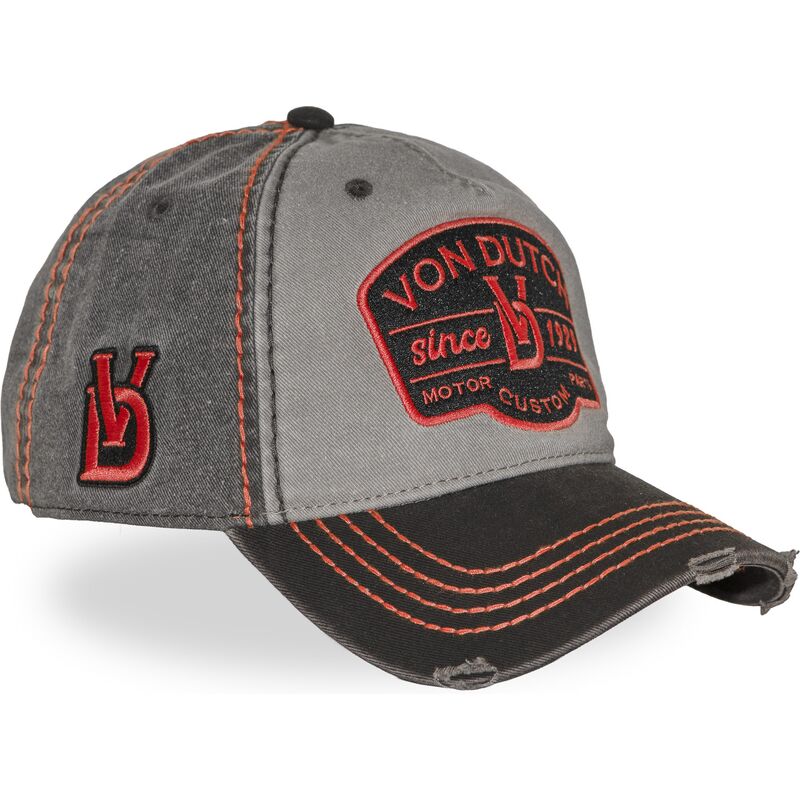 gorra-curva-gris-ajustable-retro16-de-von-dutch