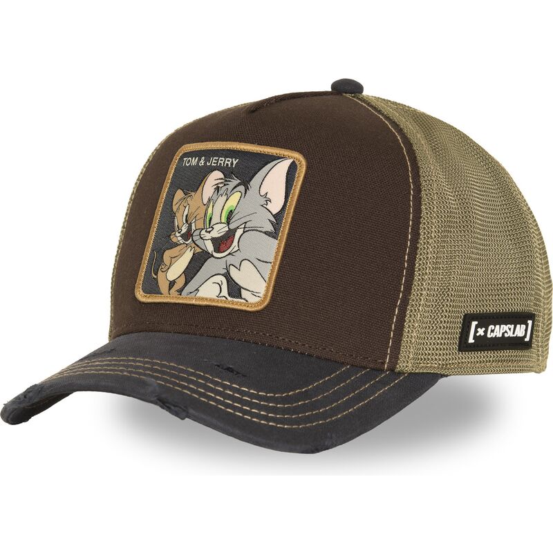 gorra-trucker-marron-tom-y-jerry-taj9-jat-looney-tunes-de-capslab gorra-trucker-marron-tom-y-jerry-taj9-jat-looney-tunes-de-capslab