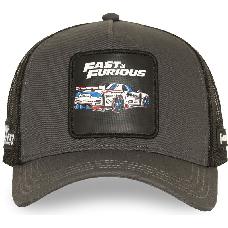 gorra-trucker-gris-y-negra-ff01-dri-fast-furious-de-capslab gorra-trucker-gris-y-negra-ff01-dri-fast-furious-de-capslab