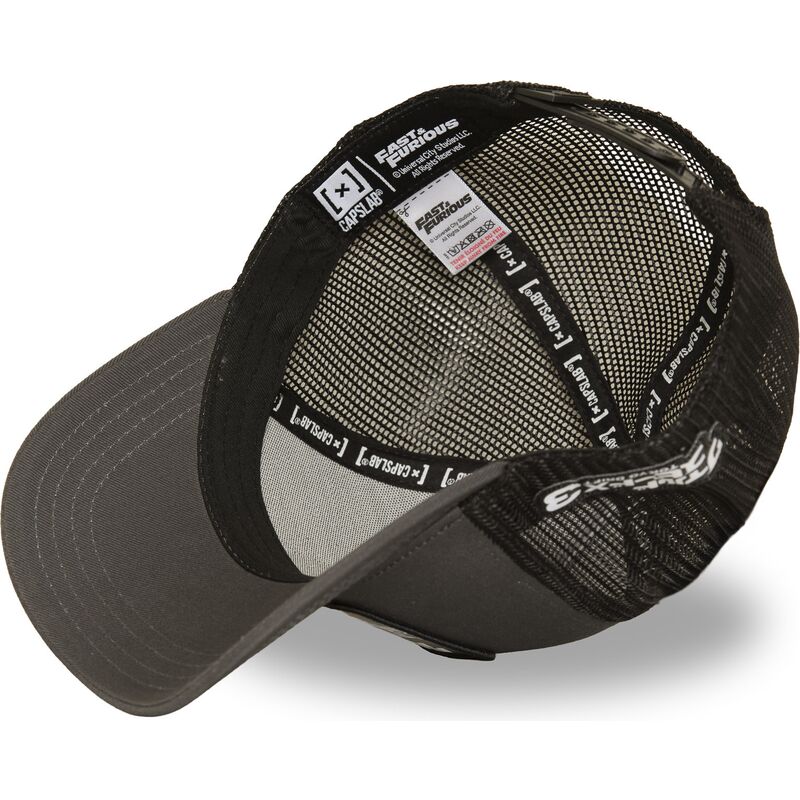 gorra-trucker-gris-y-negra-ff01-dri-fast-furious-de-capslab gorra-trucker-gris-y-negra-ff01-dri-fast-furious-de-capslab
