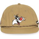 gorra-plana-beige-snapback-silvestre-loo13-goob-looney-tunes-de-capslab