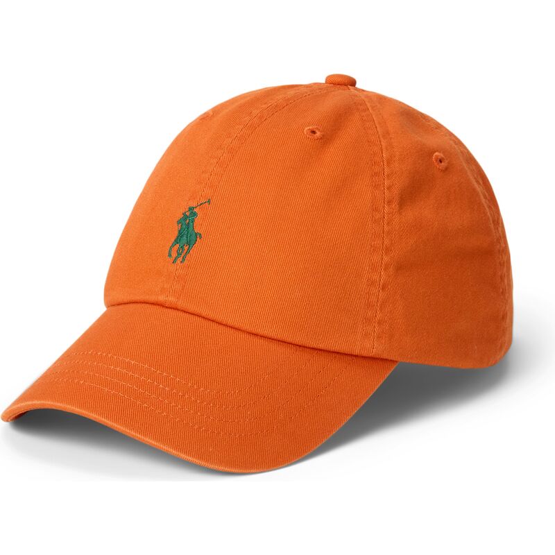 gorra-curva-naranja-oscuro-ajustable-con-logo-verde-cotton-chino-classic-sport-de-polo-ralph-lauren