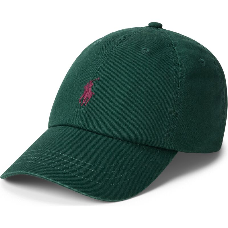 gorra-curva-verde-oscuro-ajustable-con-logo-granate-cotton-chino-classic-sport-de-polo-ralph-lauren