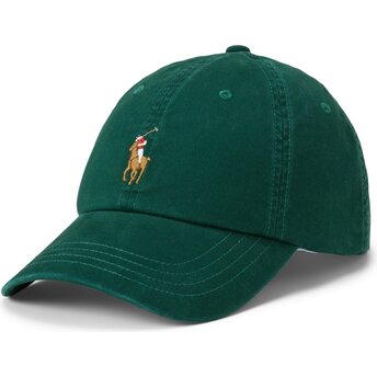 Gorra curva verde ajustable Classic Sport College Green de Polo Ralph Lauren