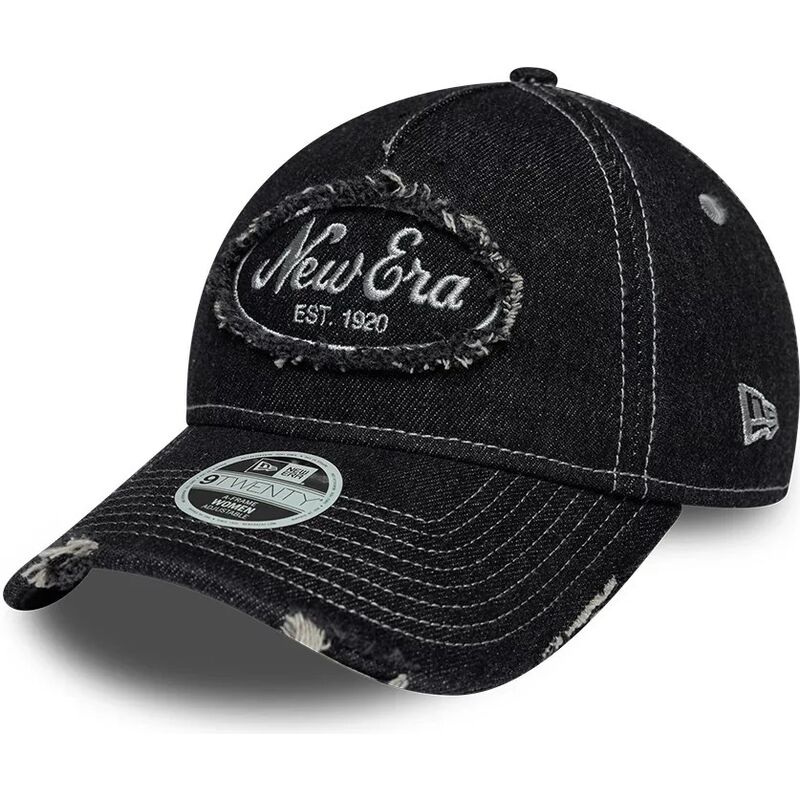 gorra-curva-negra-ajustable-para-mujer-9twenty-a-frame-distress-de-new-era