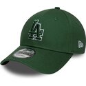 gorra-curva-verde-ajustable-con-logo-verde-9forty-team-outline-de-los-angeles-dodgers-mlb-de-new-era