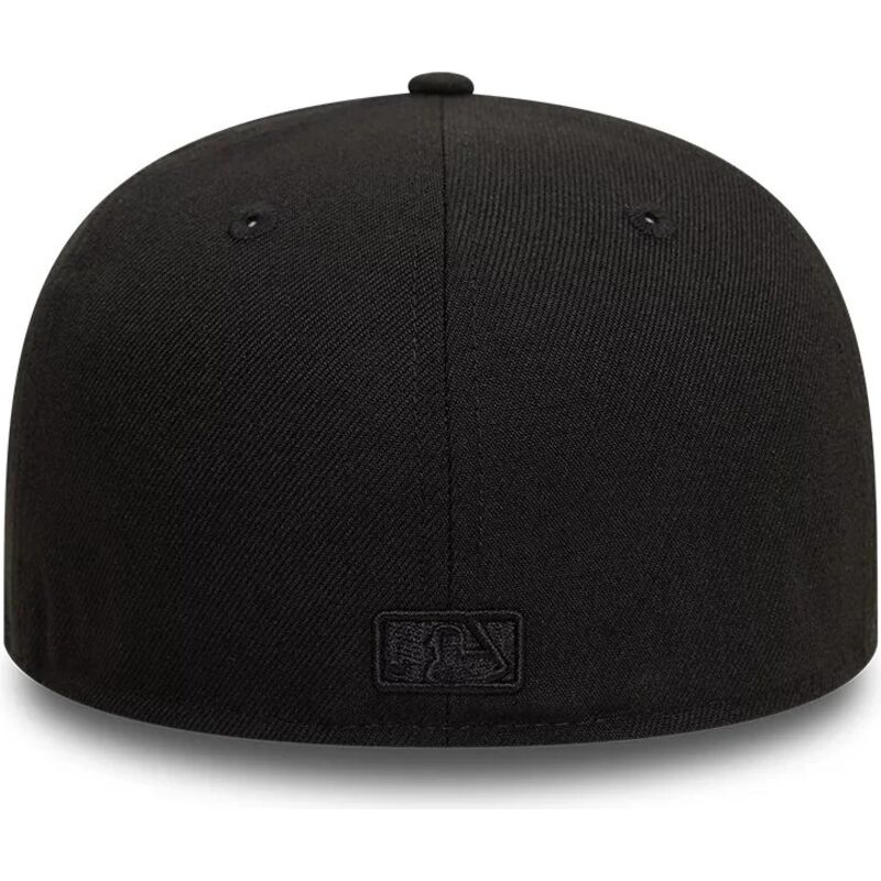 gorra-plana-negra-ajustada-con-logo-negro-59fifty-league-essential-de-los-angeles-dodgers-mlb-de-new-era