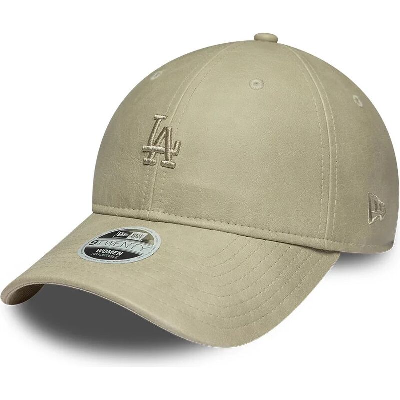 gorra-curva-beige-ajustable-para-mujer-con-logo-beige-9twenty-washed-pu-de-los-angeles-dodgers-mlb-de-new-era