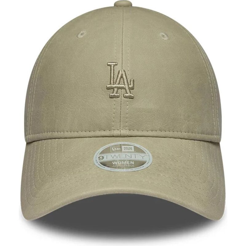 gorra-curva-beige-ajustable-para-mujer-con-logo-beige-9twenty-washed-pu-de-los-angeles-dodgers-mlb-de-new-era
