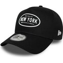 gorra-curva-negra-snapback-e-frame-rubber-logo-de-new-york-de-new-era
